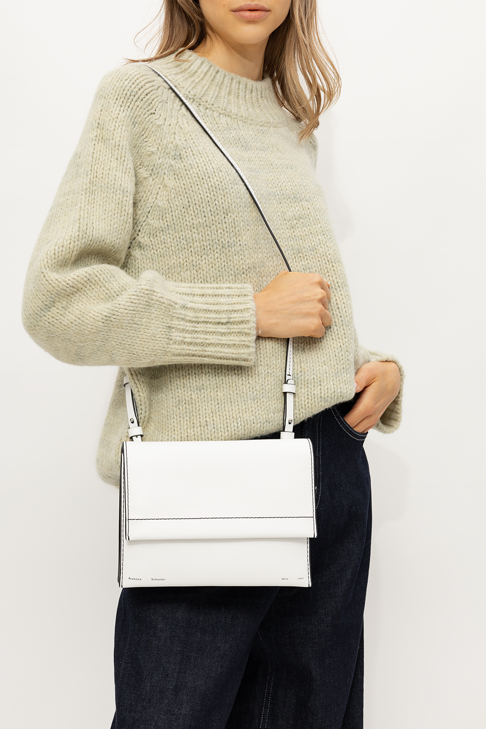 White Accordion shoulder bag Proenza Schouler White Label